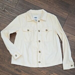 Old Navy Light Cream Jacket/Shirt